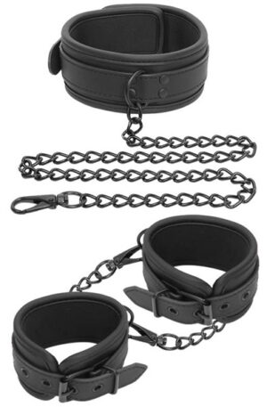 Vegan Collar & Hand Cuffs Set - Apykaklė prie riešo suvaržymo 1