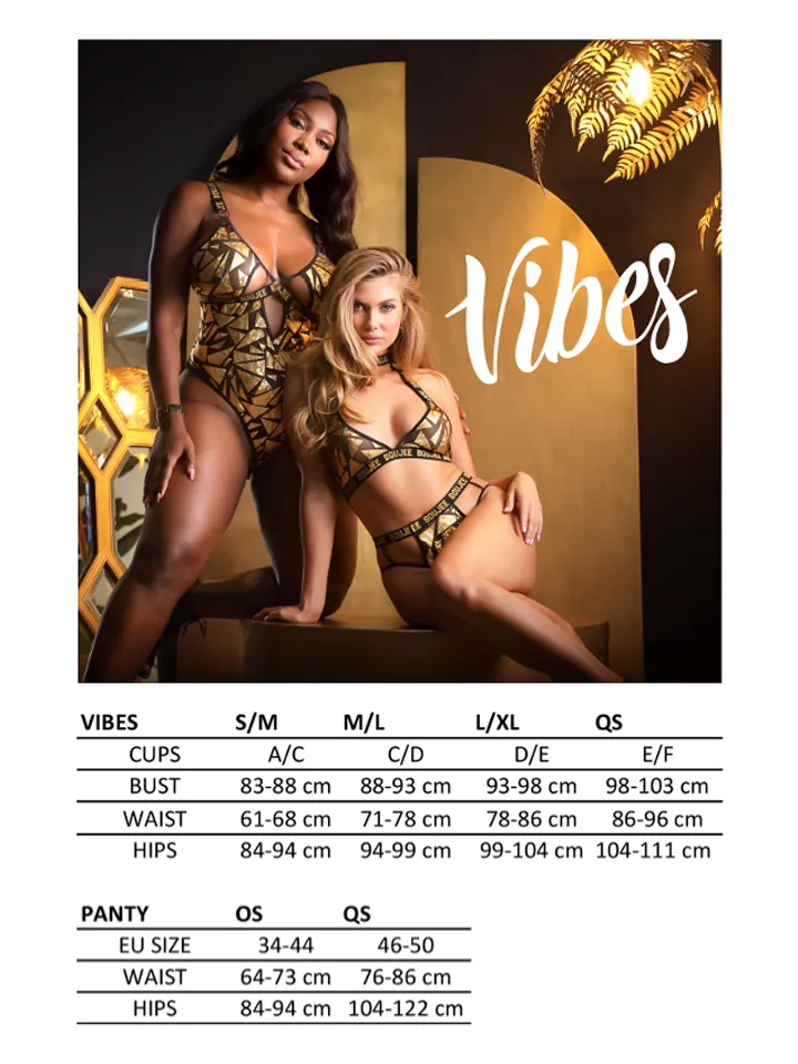 Vibes Lace Not Your Bitch Bra Set - Seksualus apatinis trikotažas 6 [full]