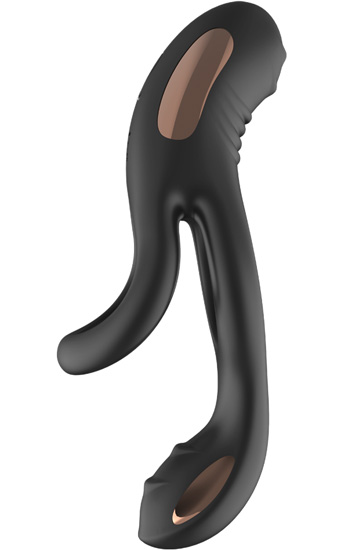 Vibrating Cock Ring With Clitoral Vibrator - Dvigubas įsiskverbimas 1
