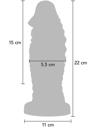 Vibrating Devil Monster Dildo 22 cm - Monster dildo 4