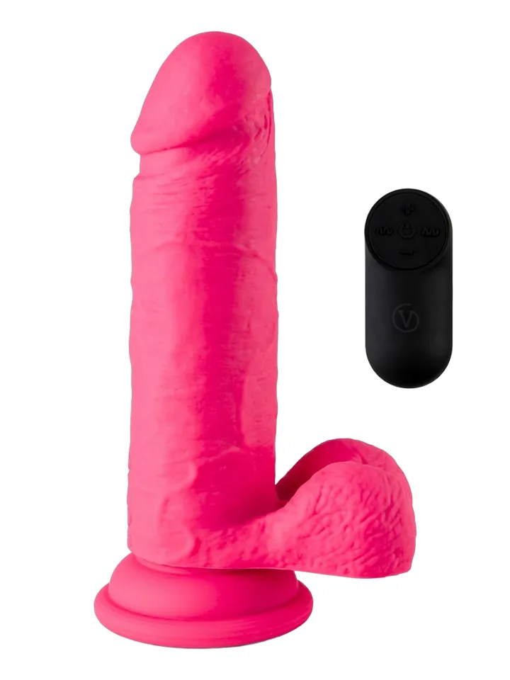 Vibrating Dildo With Remote Pink 16,5 cm - Vibruojantis dildo 1 [full]