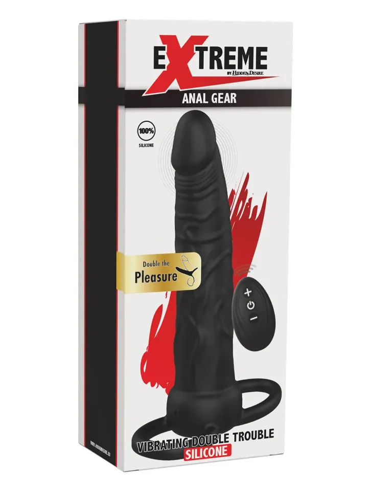 Vibrating Double Trouble Anal Penetrator - Dvigubas skverbtis 4 [full]