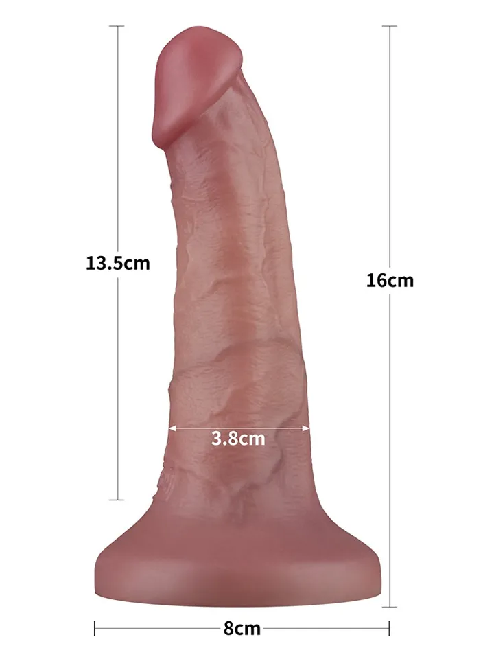 Vibrating Dual Density Power Cock 16 cm - Vibruojantis dilatorius 2 [full]