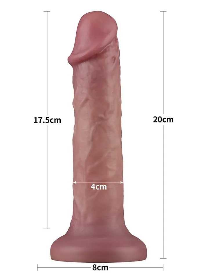 Vibrating Dual Density Power Cock 20 cm - Vibruojantis dildo 2 [full]