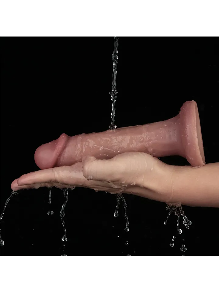 Vibrating Dual Density Power Cock 20 cm - Vibruojantis dildo 4 [full]