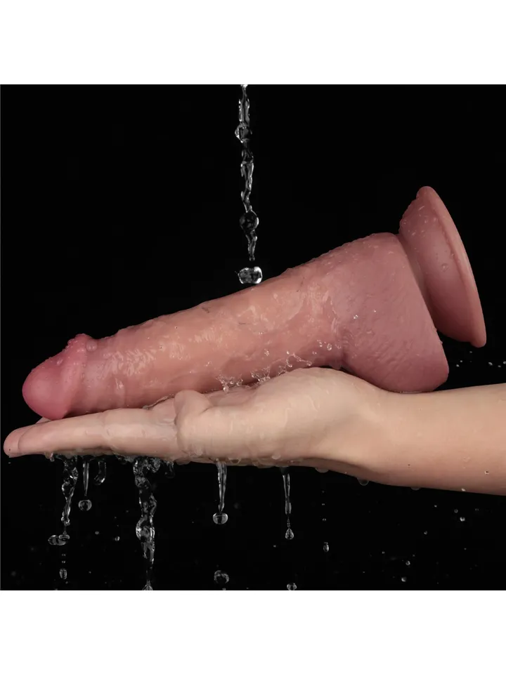 Vibrating Dual Density Power Cock 21,6 cm - Vibruojantis dildo 4 [full]
