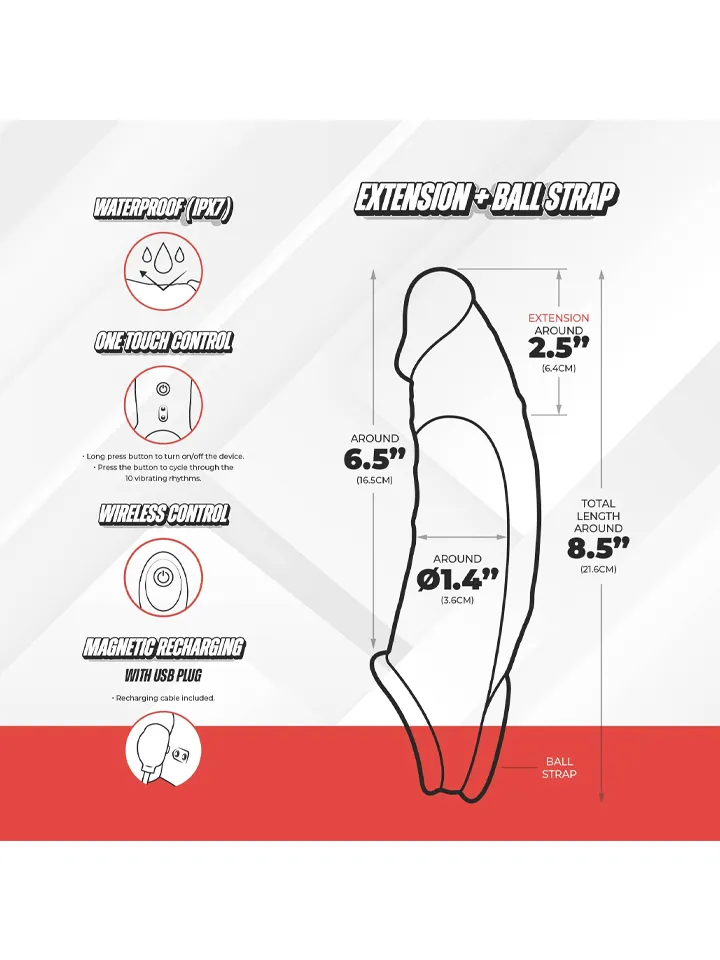 Vibrating Extension Sleeve Flesh - Vibruojantis varpos plėtra 4 [full]