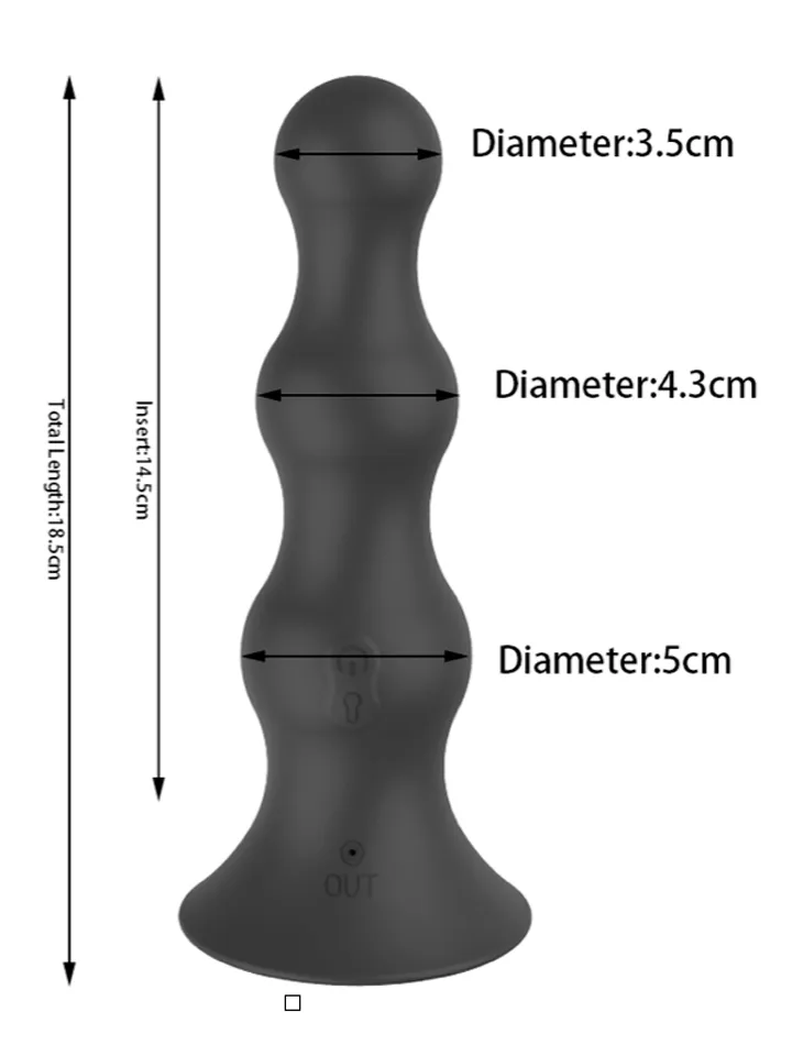 Vibrating Inflatable Anal Plug With Remote - Pripučiamas analinis kaištis 3 [full]