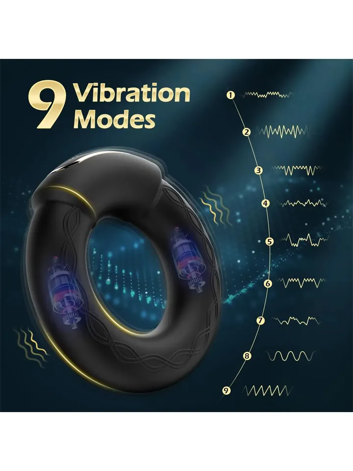 Vibrating Penis Ring With Heating Function - Vibruojantis gaidžio žiedas 2 [full]