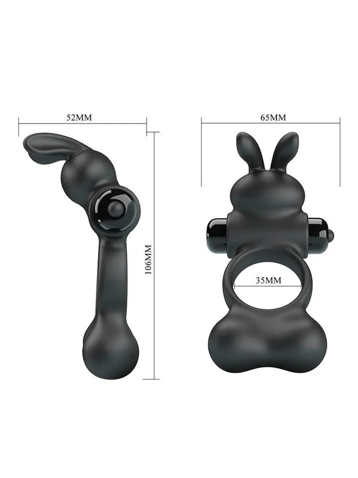 Vibrating Penis Ring With Steel Balls - Vibruojantis gaidžio žiedas 2 [full]