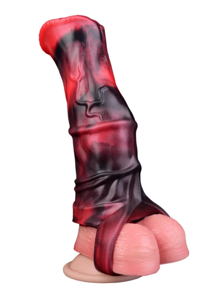 Vibrating Penis Sleeve 18,5 cm - Vibruojanti varpos rankovė 2 [full]
