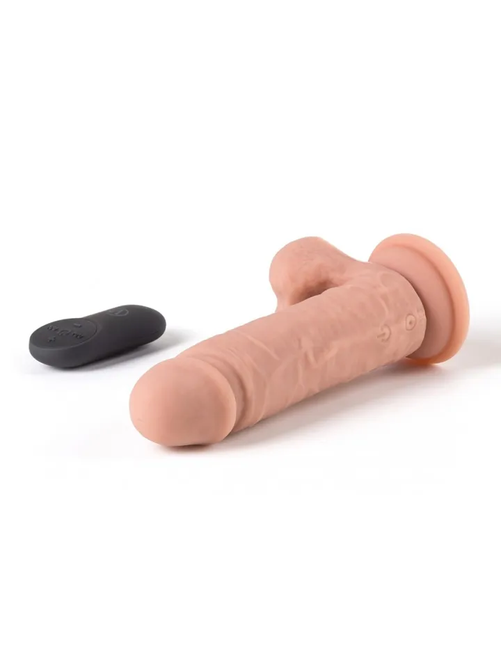 Vibrating Realistic Dildo With Remote 16,5 cm - Vibruojantis dildo 4 [full]