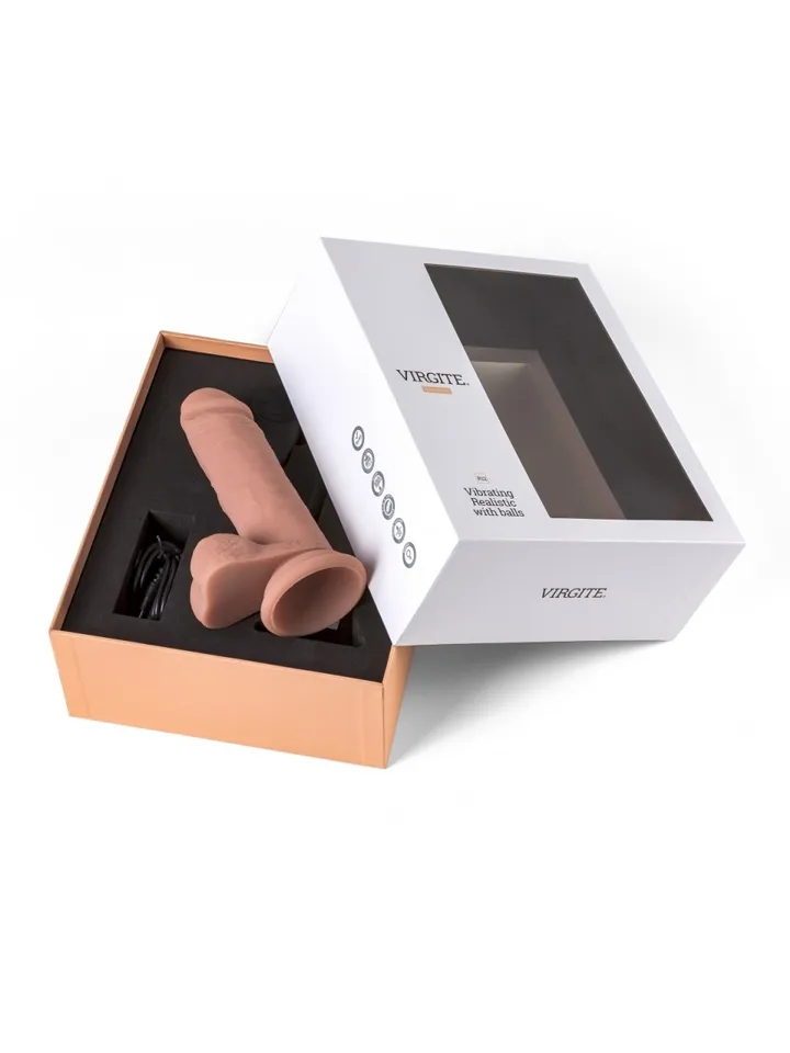 Vibrating Realistic Dildo With Remote 16,5 cm - Vibruojantis dildo 5 [full]