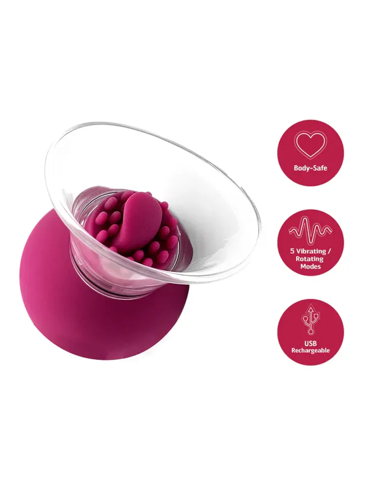 Vibrating & Rotating Nipple & Clitoral Pump - Klitorinis vibratorius 3 [full]