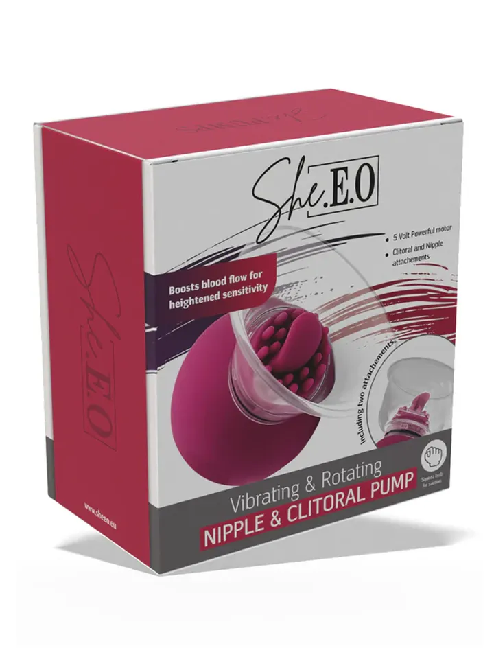 Vibrating & Rotating Nipple & Clitoral Pump - Klitorinis vibratorius 5 [full]
