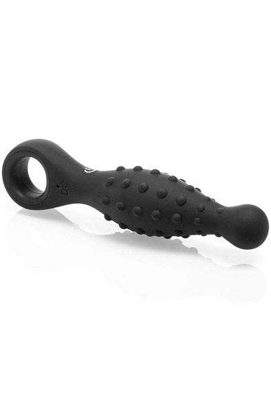 Vibrating Silicone Plug With Beads & Ring - Vibruojantis analinis kištukas 2