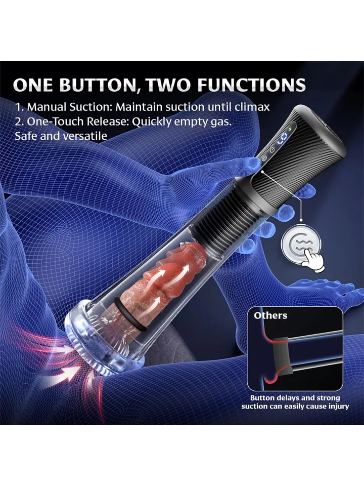 Vibrating & Sucking Masturbator & Pump - Automatinis varpospump 3 [full]