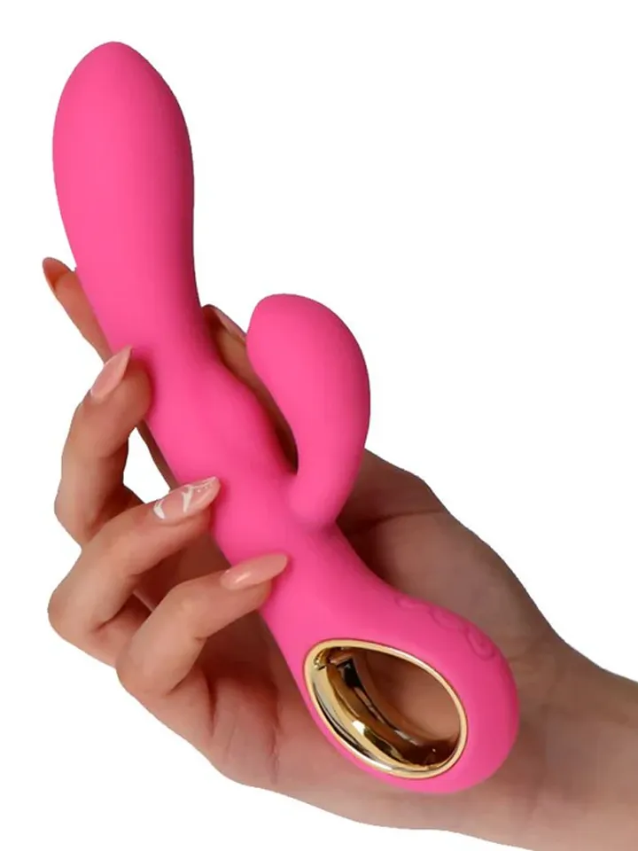 Vibrator Rabbit Handy G-Double Touch Grip Pink - Triušio vibratorius 1 [full]