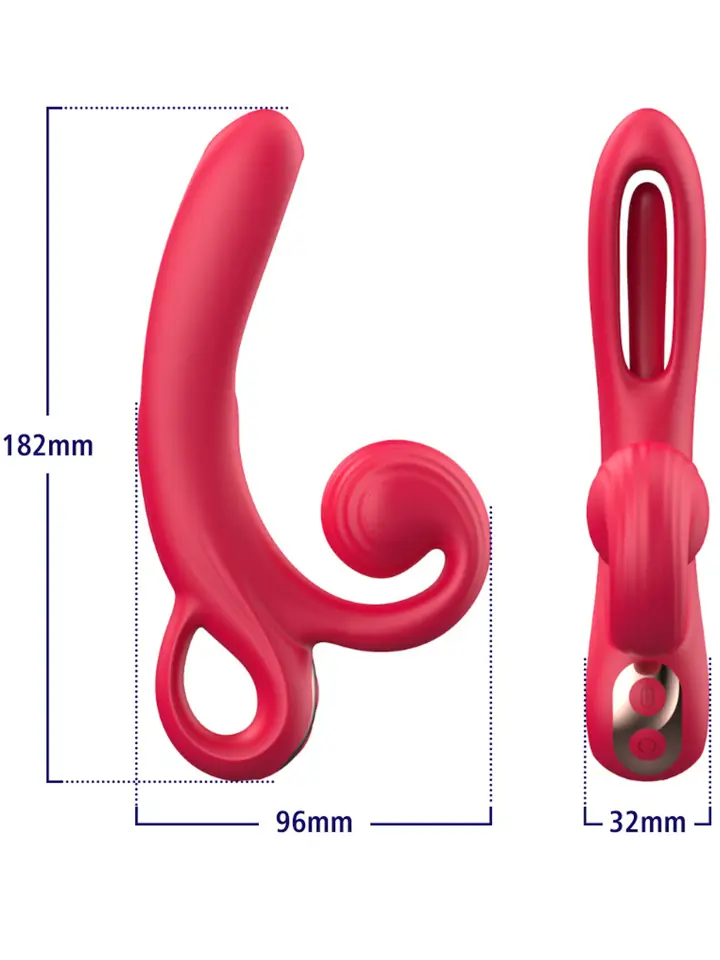 Vibrator With Tongue & Clitoral Stimulation - Klitorio stimuliatorius 4