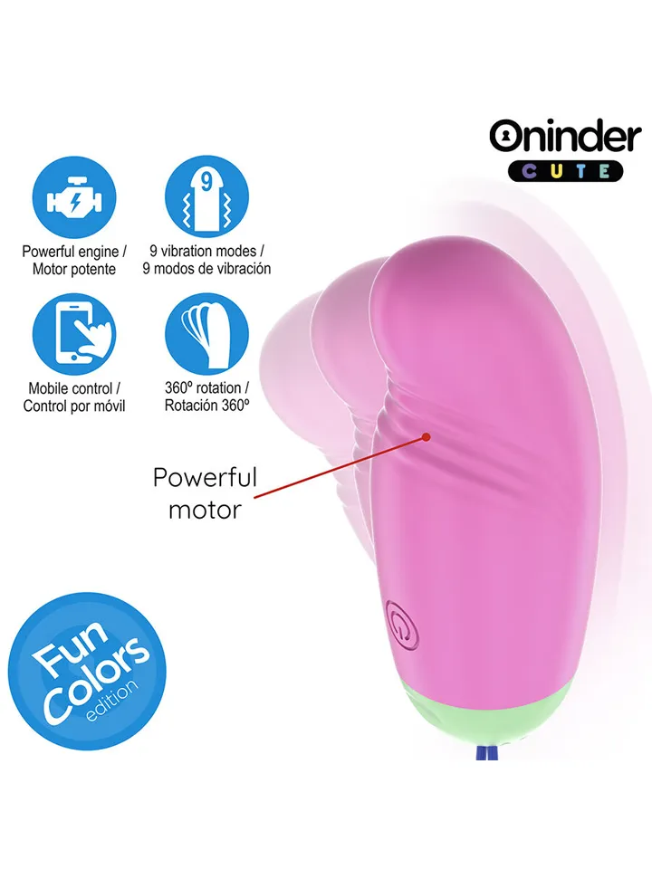 Vibro-Rotating 360 Silicone Egg With App - APP kontroliuojamas vibruojantis kiaušinis 2 [full]