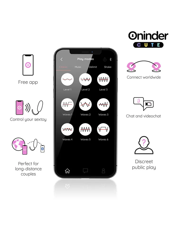Vibro-Rotating 360 Silicone Egg With App - APP kontroliuojamas vibruojantis kiaušinis 3 [full]
