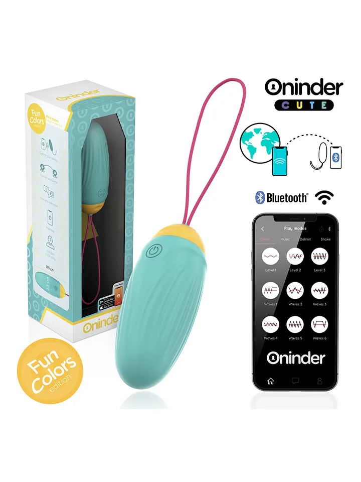 Vibro-Rotating Silicone Gem Egg With App - APP kontroliuojamas vibruojantis kiaušinis 3 [full]
