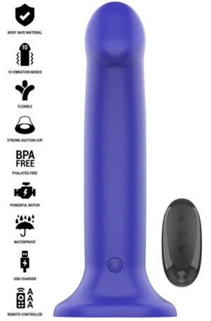 Victoria Vibrator 10 Modes Remote Control - Vibruojantis dildo 1