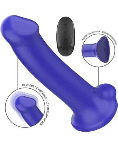 Victoria Vibrator 10 Modes Remote Control - Vibruojantis dildo 2