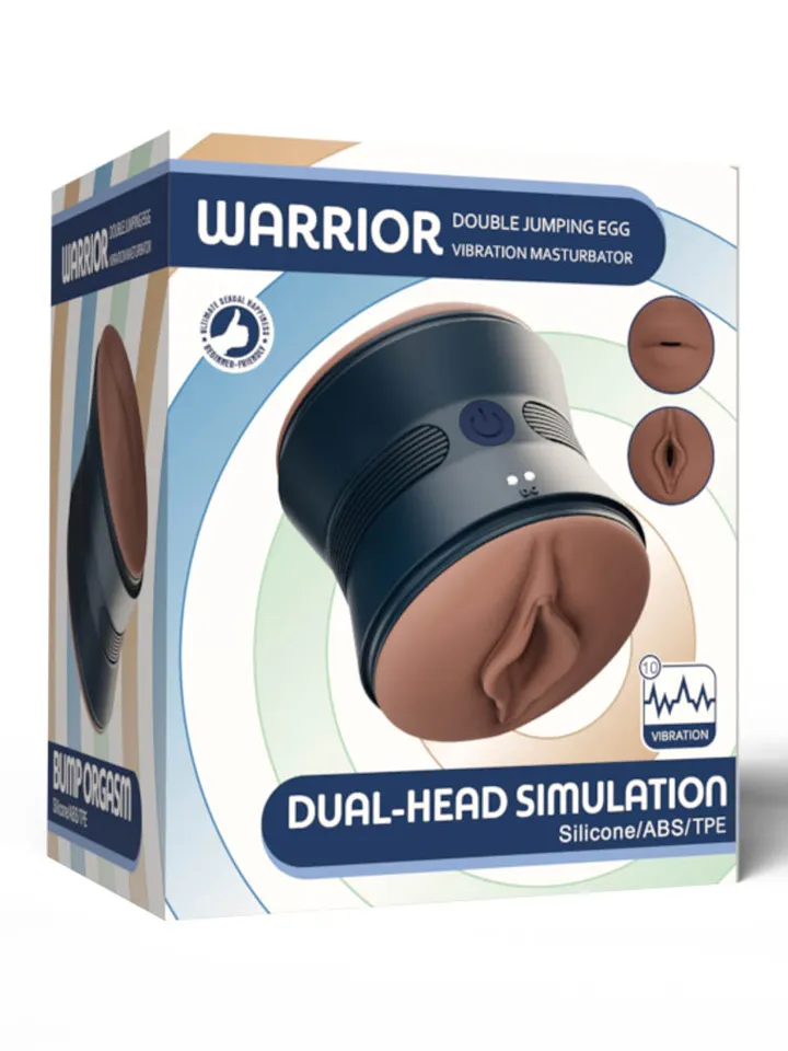 Warrior Dual-Head Multi Vibration Stimulator - Vibruojantis masturbatorius 4 [full]