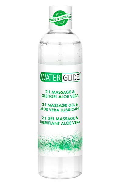 Waterglide 2:1 Massage Gel & Aloe Vera Lubricant 300ml - Lubrikantas ir masažo losjonas 2