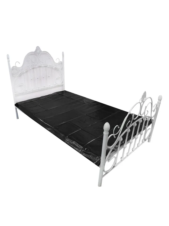 Waterproof Bed Sheet Black 220 x 130 cm - Vinilo lakštai 2 [full]