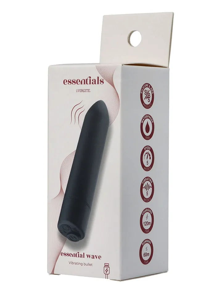 Wave Rechargeable Vibrating Bullet - Kulkos vibratorius 4 [full]