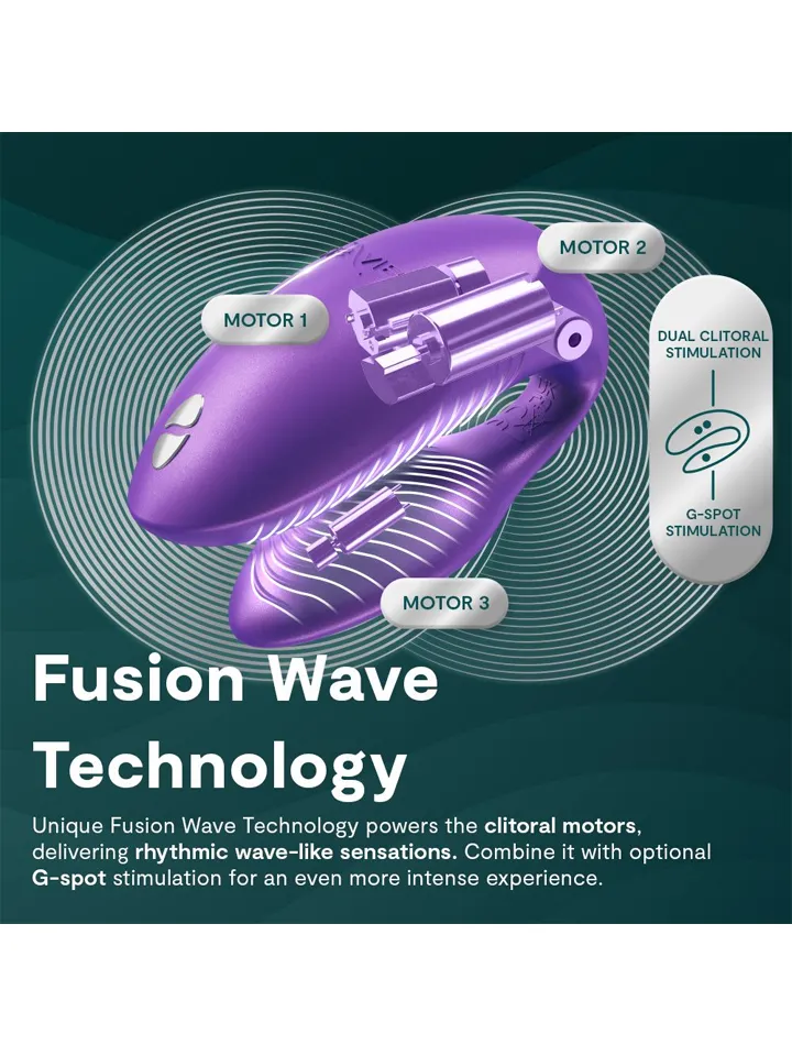 We-Vibe Chorus Pro Cosmic Purple - APP kontroliuojamos poros vibratorius 3 [full]