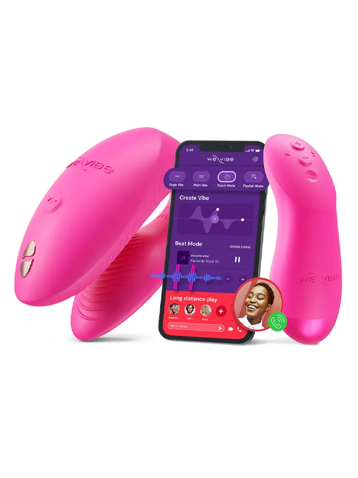 We-Vibe Chorus Pro Electric Pink - APP kontroliuojamos poros vibratorius 1 [full]