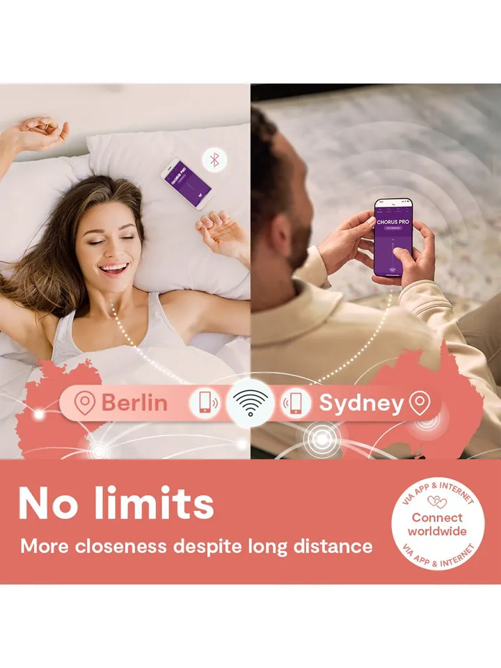 We-Vibe Chorus Pro Electric Pink - APP kontroliuojamos poros vibratorius 2 [full]