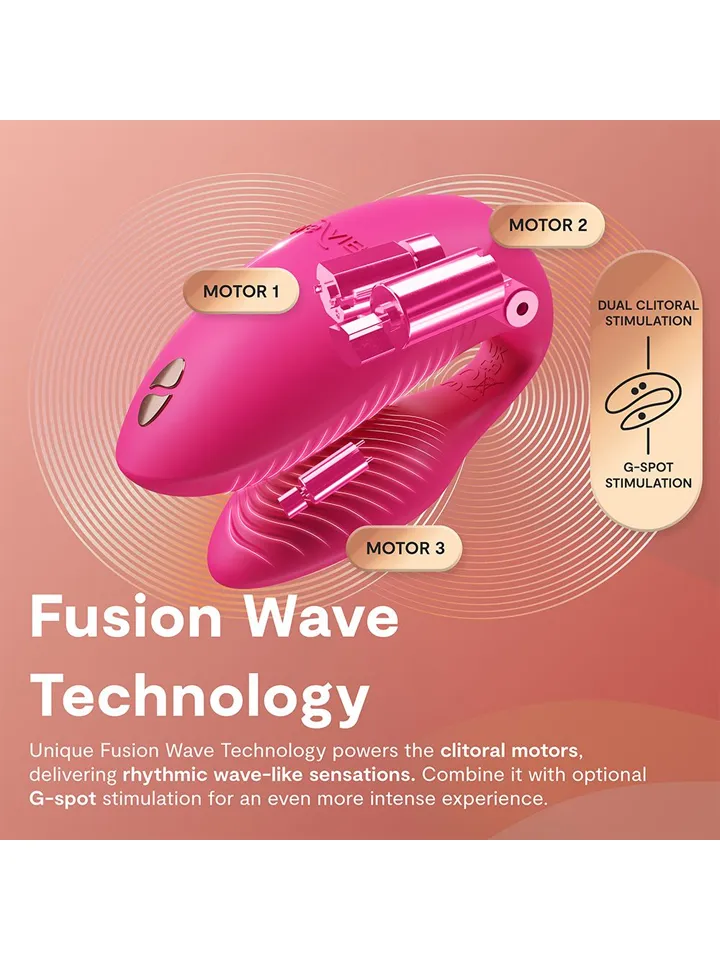 We-Vibe Chorus Pro Electric Pink - APP kontroliuojamos poros vibratorius 3 [full]