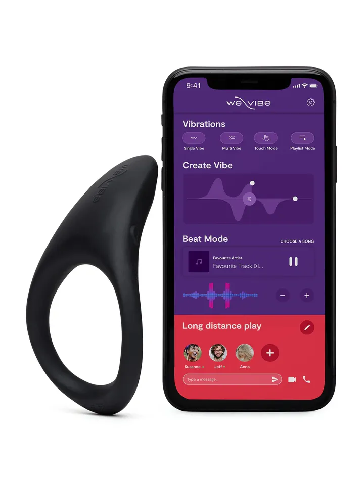 We-Vibe Verge 2 Black - APP kontroliuojamas varpos žiedas 1 [full]