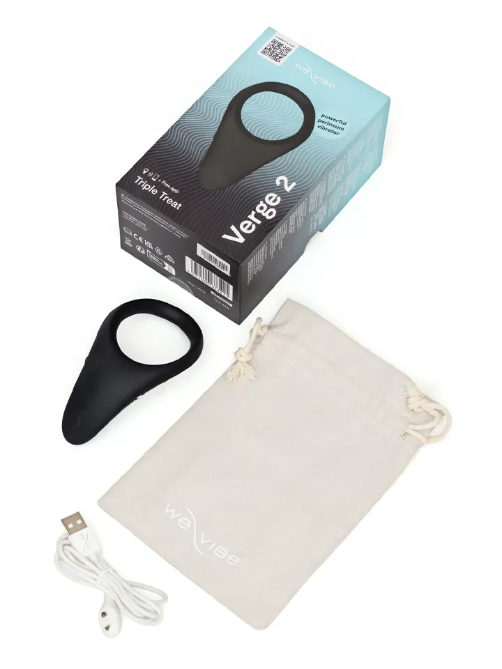 We-Vibe Verge 2 Black - APP kontroliuojamas varpos žiedas 5 [full]