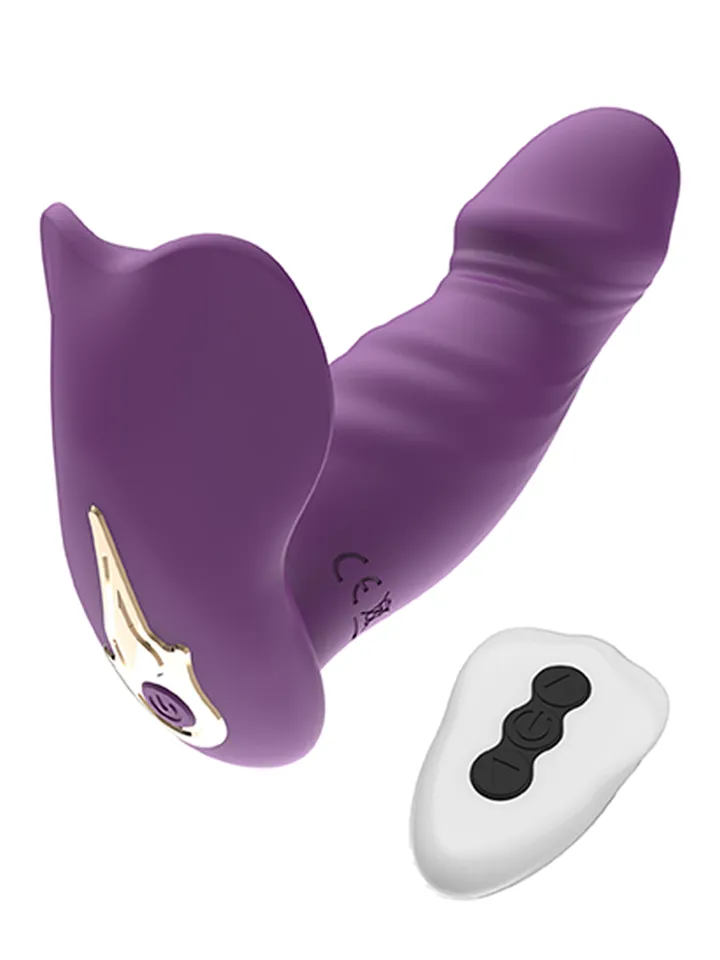 Wearable Vibrator With Remote Purple - G taško vibratorius 1 [full]
