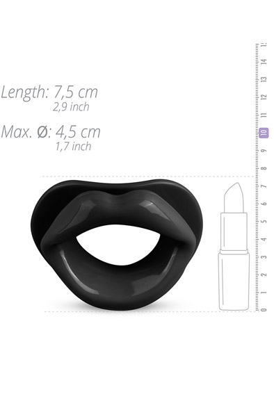 Whipped Blow Me A Kiss Mouth Gag Black - Gag 2