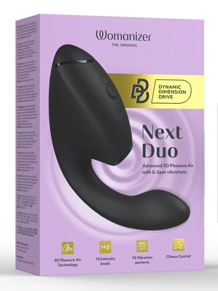 Womanizer Next Duo Black - Oro slėgio vibratorius 5 [full]