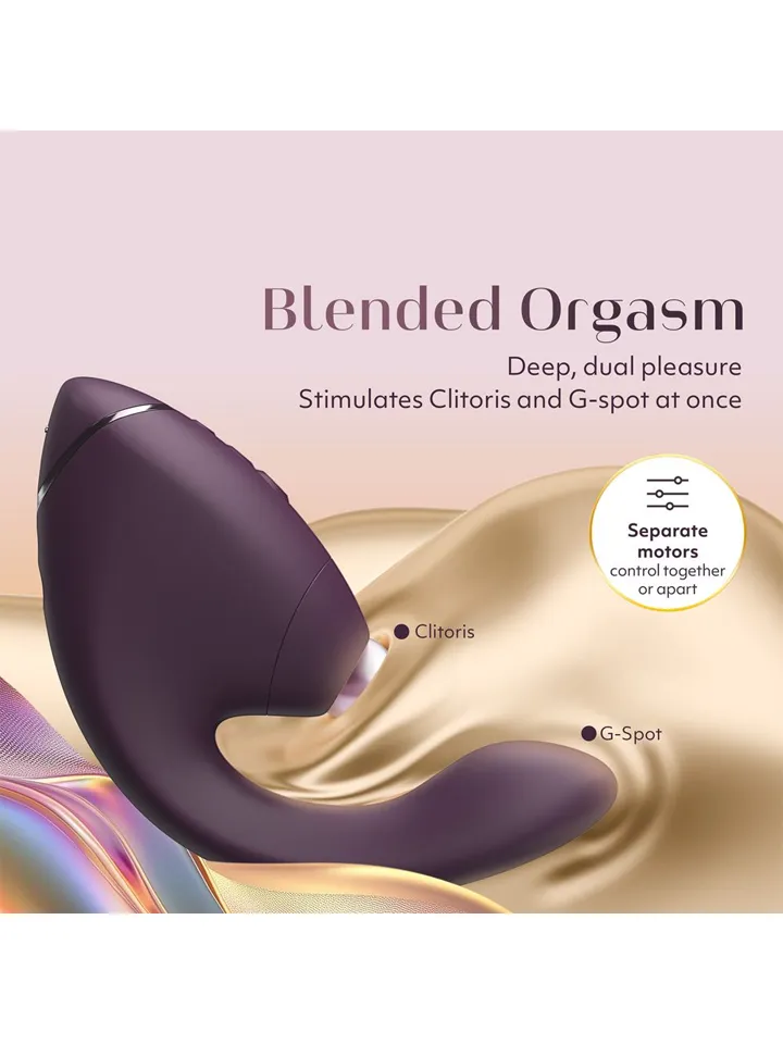 Womanizer Next Duo Dark Purple - Oro slėgio vibratorius 2 [full]
