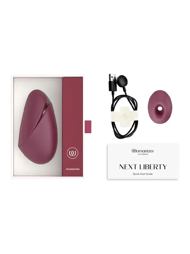 Womanizer Next Liberty Pleasure Air Stimulator Bordeaux - Oro slėgio vibratorius 5 [full]