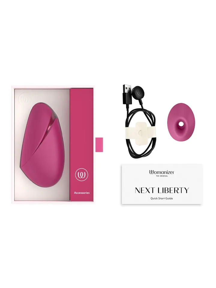 Womanizer Next Liberty Pleasure Air Stimulator Vibrant Pink - Oro slėgio vibratorius 5 [full]