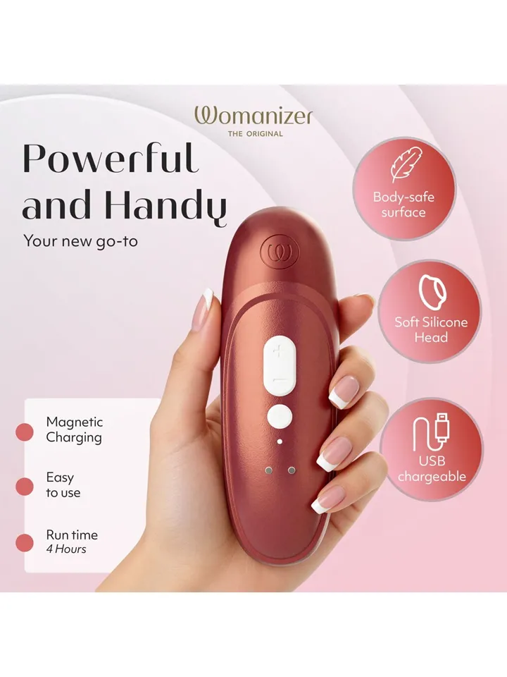 Womanizer Pro Red - Oro slėgio vibratorius 4 [full]