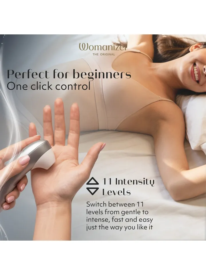 Womanizer Pro Silver - Oro slėgio vibratorius 3 [full]