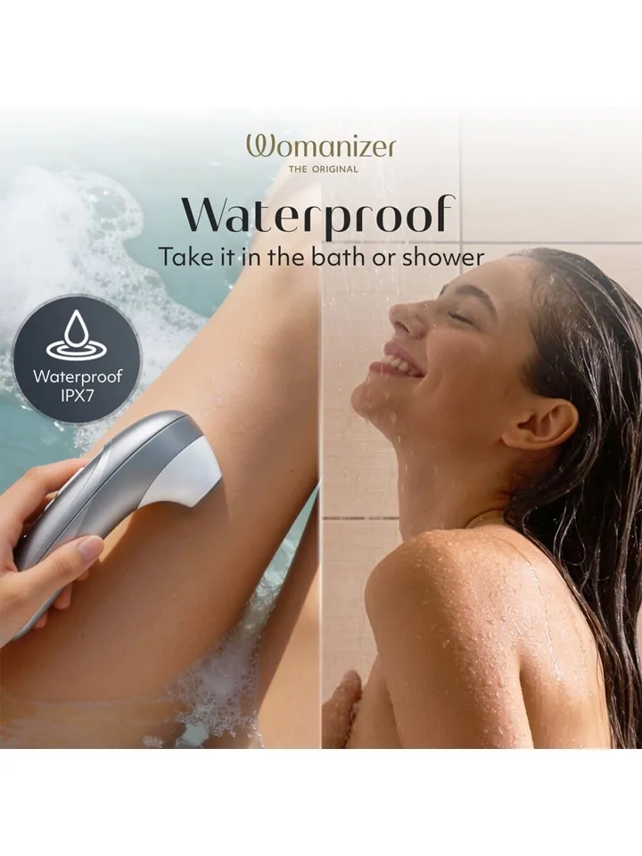 Womanizer Pro Silver - Oro slėgio vibratorius 5 [full]