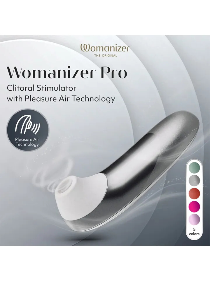 Womanizer Pro Silver - Oro slėgio vibratorius 6 [full]