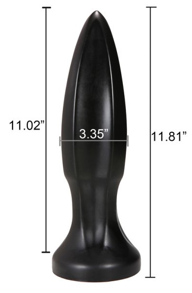 X-Men Butt Plug Black 30 cm - Xxl buttplug 2
