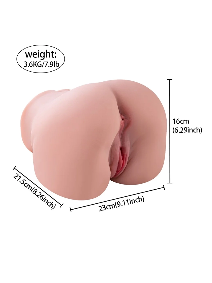 Xise Olga Vibrating Vagina & Anus 3,6 kg - Sekso lėlė 7 [full]